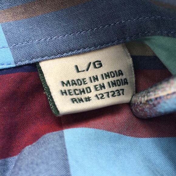 Southern Pines plaid shirt men’s short sleeves LARGE - Picture 7 of 8